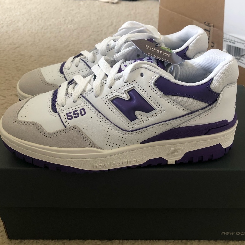 New Balance 550 Purple/White